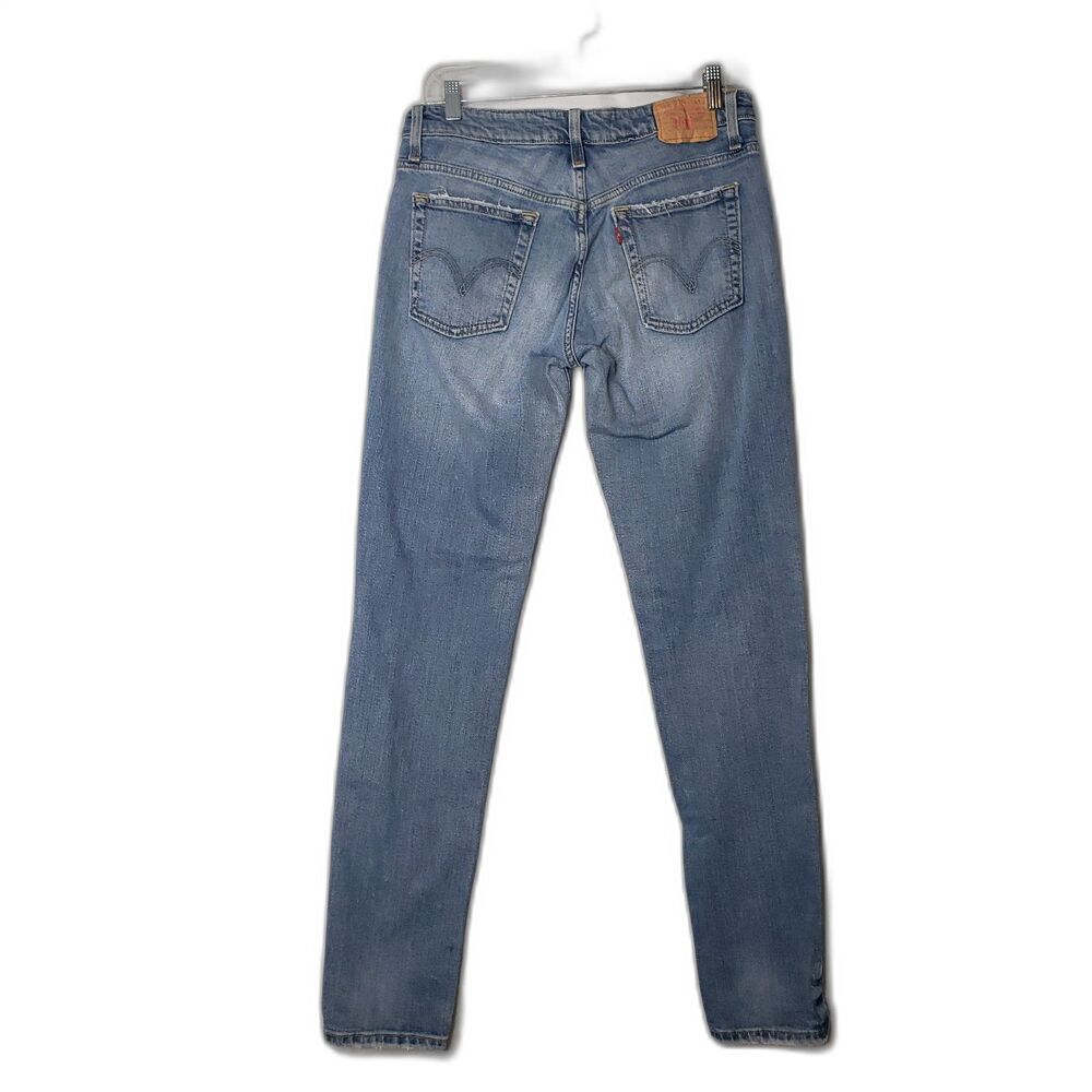 LEVIS 503 Skinny Jeans Straight Leg Juniors Size 9 M Distressed Faded Y2K
